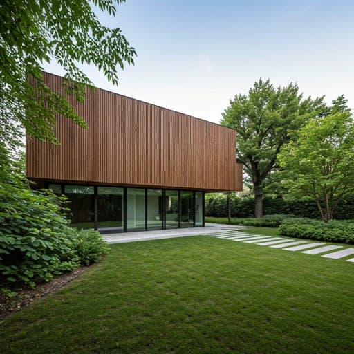 Vivienda moderna de madera con jardín, en venta en Urbaniza.com